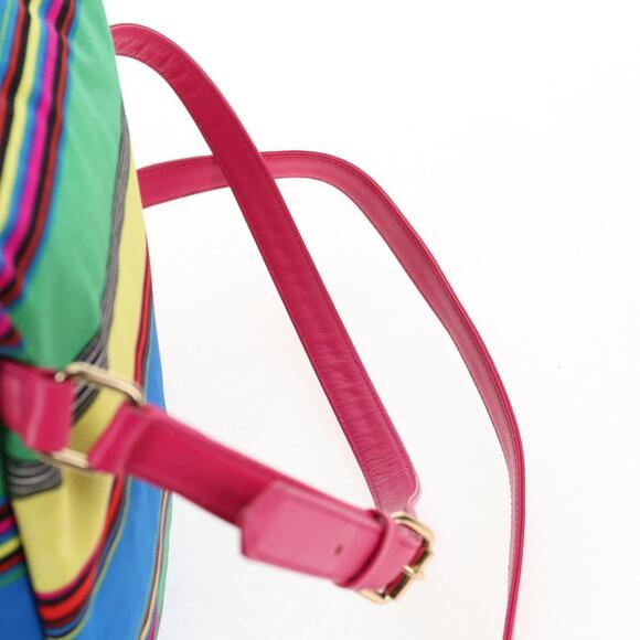 Gianni Versace Backpack Canvas Multicolor Gold Auth 142845V main image 13